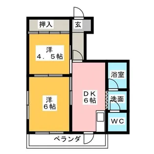メゾンあずま【2階】の間取り