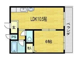 ベル平代【3階】の間取り