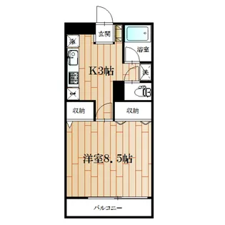 グランデール千葉【4階】の間取り