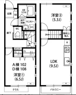 東京都国分寺市戸倉1【一戸建】の間取り