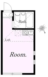 ユナイト塩浜アルベールカミュ【2階】の間取り