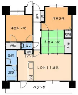 フローレンス清水町【2階】の間取り