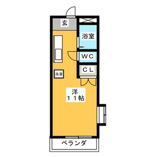 エステート旦島【4階】の間取り
