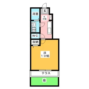 グリーンフィールド【1階】の間取り