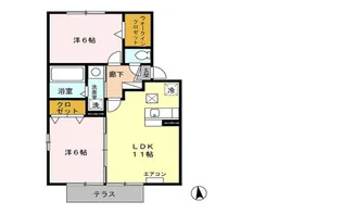 ラプランタンB【2階】の間取り