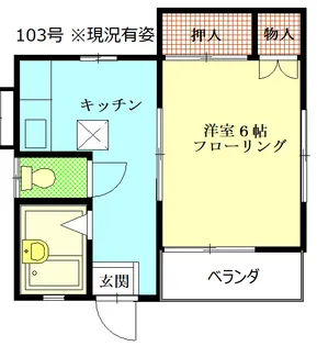 コーポ西沢【1階】の間取り