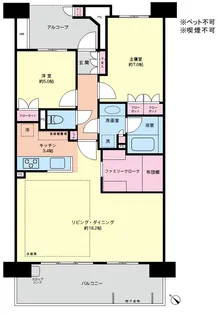 千葉マリンコート【8階】の間取り