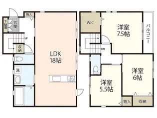 広島県広島市西区己斐上1【一戸建】の間取り