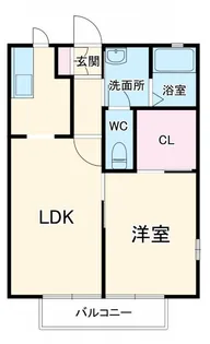 ソレイユMM A棟【2階】の間取り