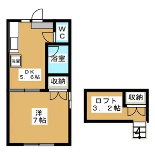 オアシスI【2階】の間取り