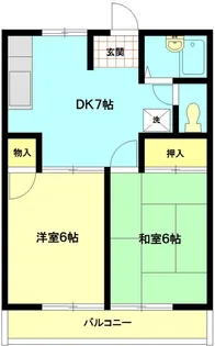 シーガルフラット【2階】の間取り