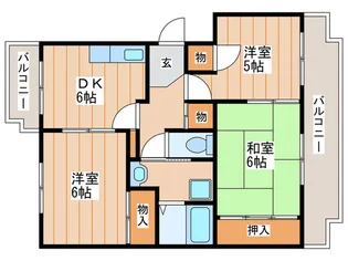 昇栄マンションIII【2階】の間取り