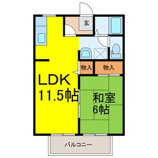 サンライフ加須【2階】の間取り