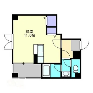 highs top 表町【4階】の間取り