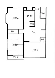 フラワーコーポラス【1階】の間取り