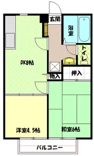 東京都東大和市芋窪4【アパート】の間取り