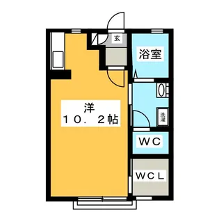 桃浜ガーデンコート【2階】の間取り