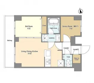 東京都品川区南大井3【マンション】の間取り