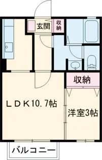 モナリエ見和【1階】の間取り