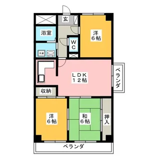 3LDKの間取り画像