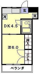 モリタビル【3階】の間取り