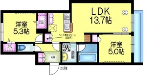 チャコールM【2階】の間取り