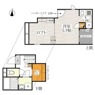 CB鳥栖フィオーレ【2階】の間取り