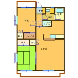 クレッセント江崎【3階】の間取り