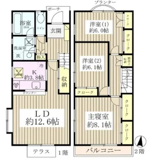 フェアステージ妙典B【2階】の間取り