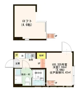 東京都葛飾区高砂3【アパート】の間取り