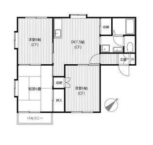 テラスウィステリアD【2階】の間取り