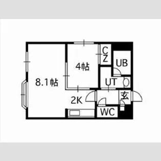 ラッフィナート【1階】の間取り
