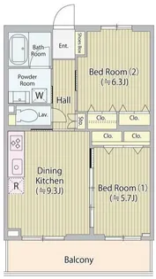 ホワイトガーデン久我山【3階】の間取り
