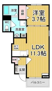 ノーブル【1階】の間取り