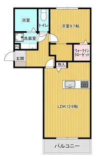 パークヴィラ下南部II【1階】の間取り