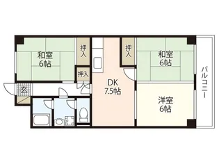 コーポ井口台【4階】の間取り