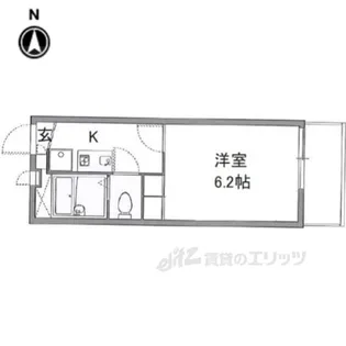 レオパレス今津【3階】の間取り