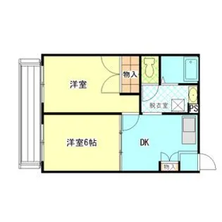 ホワイトローズI【2階】の間取り