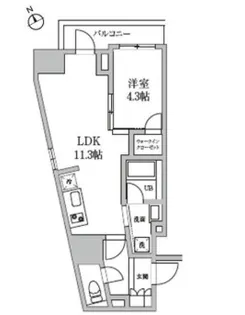 東京都中央区日本橋馬喰町2【マンション】の間取り