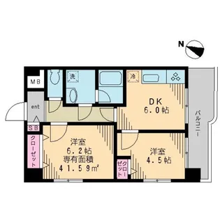 東京都練馬区春日町4【マンション】の間取り