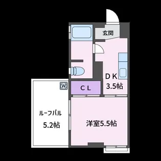 下落合ハイム【3階】の間取り
