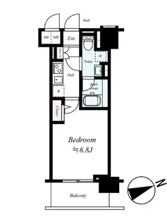 東京都大田区南蒲田2【マンション】の間取り
