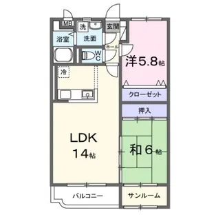 ユーミー堀川【3階】の間取り