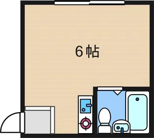 万代住之江コーポ【1階】の間取り