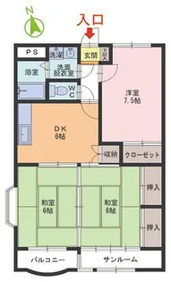 エプコットドミールI【3階】の間取り
