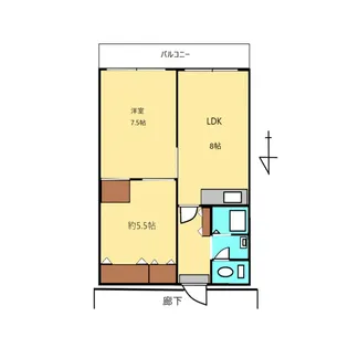 海老名第2スカイハイツ【3階】の間取り