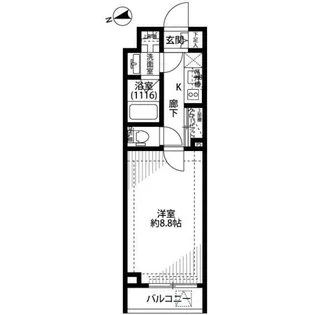 東京都中野区江原町1【マンション】の間取り