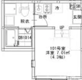 テラス金町【1階】の間取り