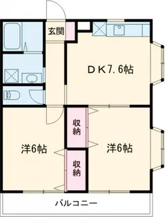 村内ハイツB【2階】の間取り