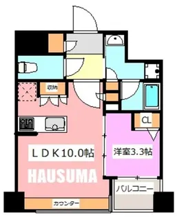 グランカーサ文京千石【3階】の間取り